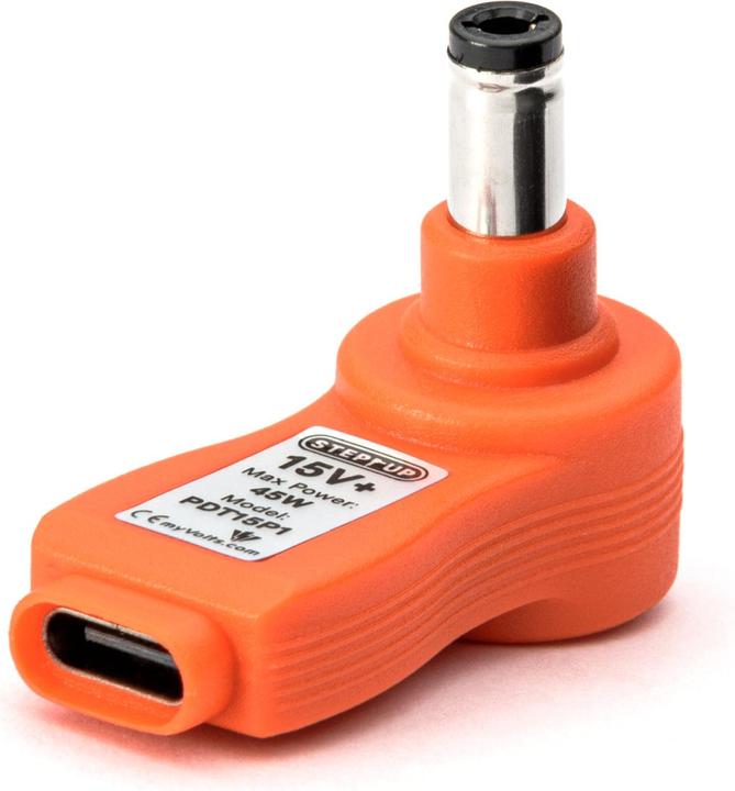 Produktbild MyVolts PDT15P1 - USB-C PD Step Up Tip, 15V c+ve 2.1mm/2.5mm