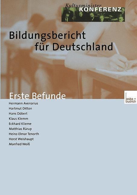 Produktbild Bildungsbericht für Deutschland (Deutsch, 2003)