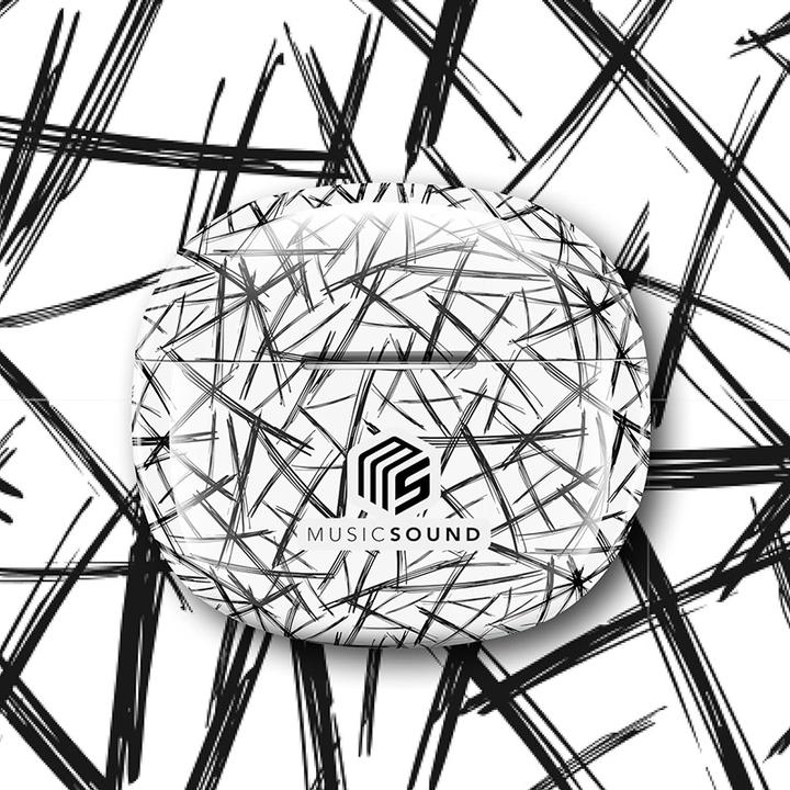 Produktbild Cellularline Music & Sound Bluetooth Earphones Fancy Lines White (5 h, Kabellos)