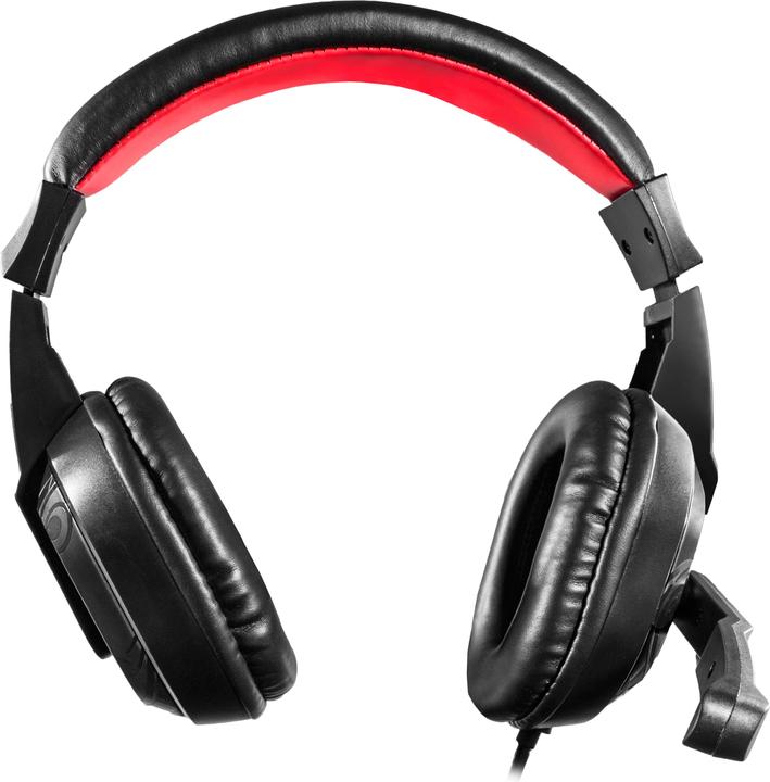 Actual product image Mars Gaming MRH0 headphones/headset Wired Head-band Black, Red (Cable)