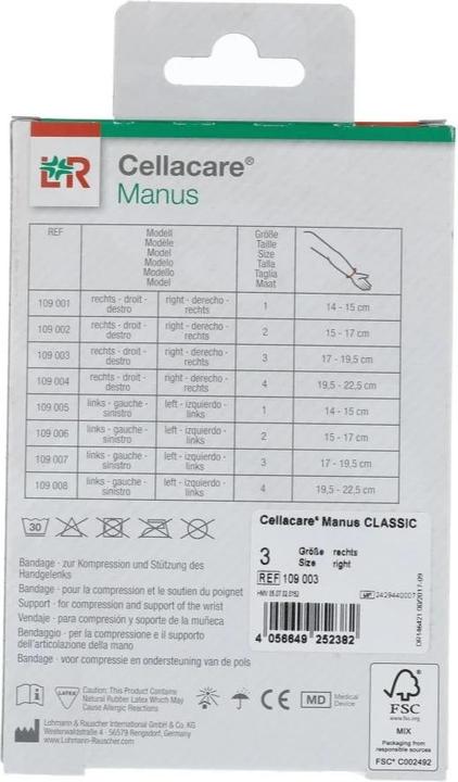 Produktbild Cellacare Manus Classic Grösse 3 rechts (3)