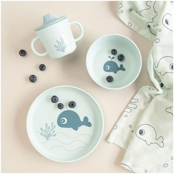 Actual product image Done by Deer Tableware set Foodie Wally Blue