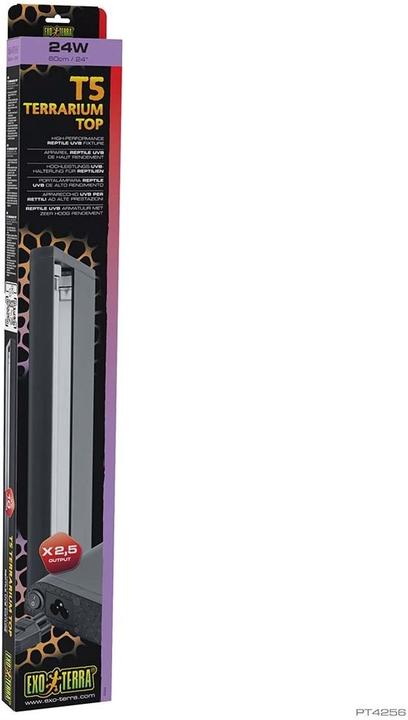 Exo Terra Exoterra - T5 Terrarium Top Reptile UVB Fixture - 60cm / 24 / 24W (UVB)