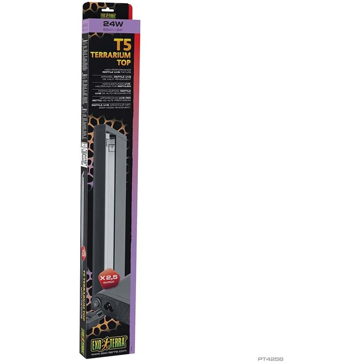 Meilleurs prix pour Lampe pour terrarium - EXO TERRA - EX T5 UVB - 24W - 60 cm - Eclairage pour reptiles