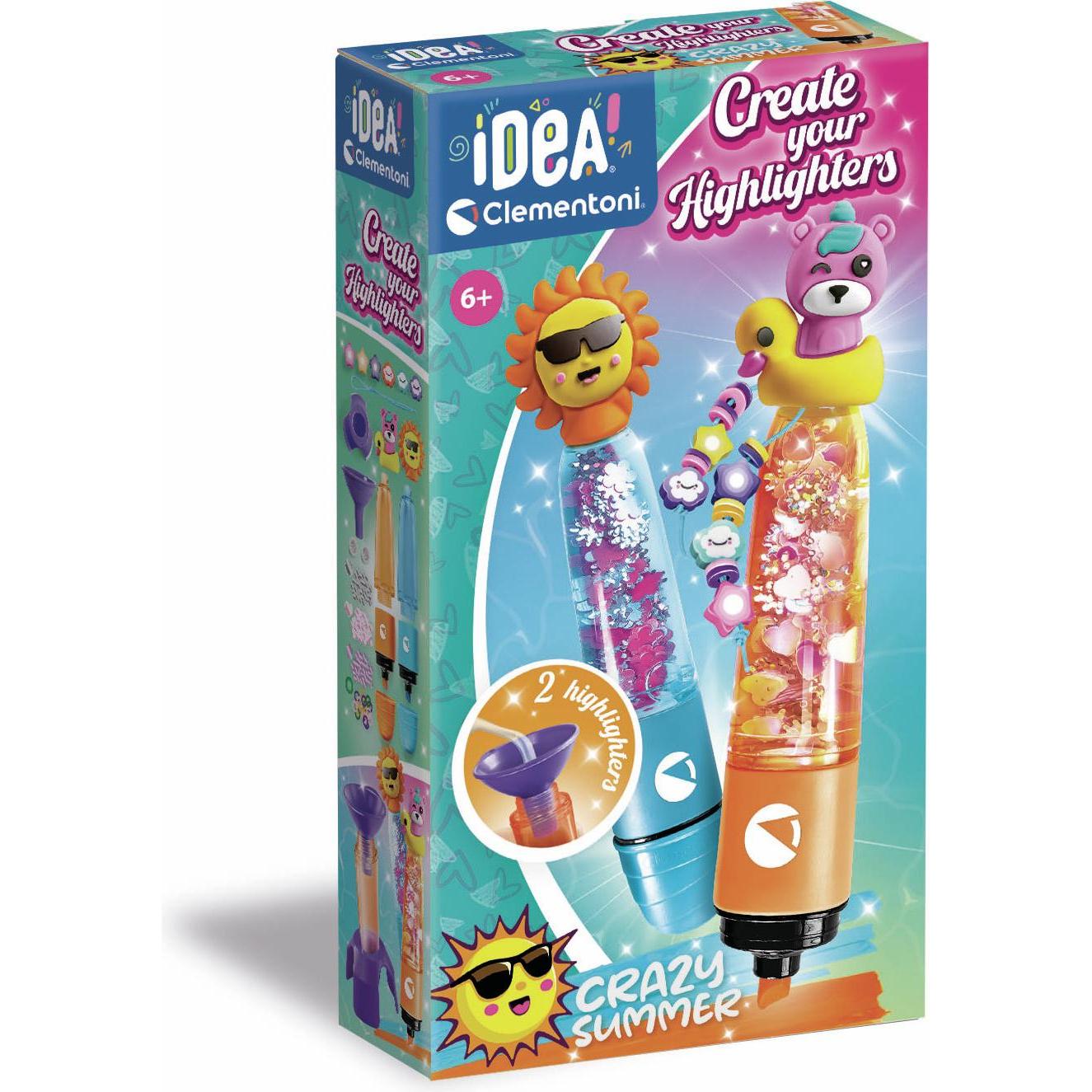 Clementoni Multicolore Idea Textmarker Selbst Gestalten – Crazy Summer