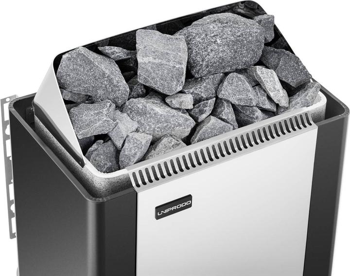 Actual product image Uniprodo Saunaofen Elektro Sauna Ofen Saunaheizung Saunaheizgerät 6 kW 400 V 3 N