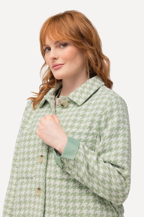 Produktbild Ulla Popken Jacke,Hahnentrittmuster, Hemdkragen, Ärmelfutter (46, 48)