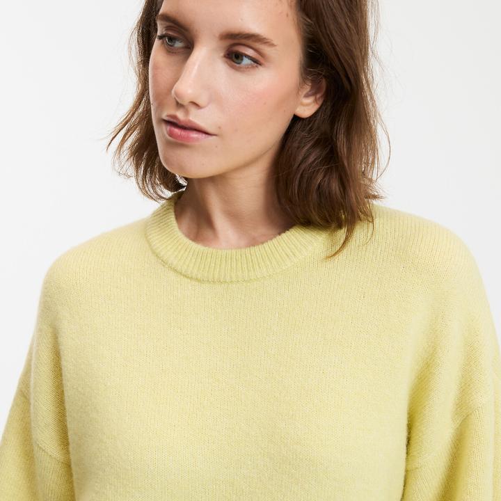 Actual product image La Redoute Collections Locker sitzender Pullover mit Rundhalsausschnitt aus Grobstrick (S)