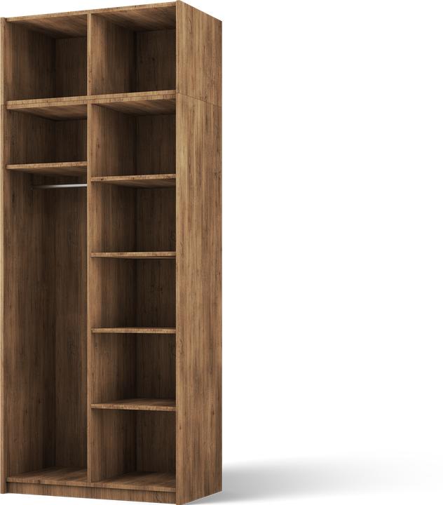 Produktbild ADRK Furniture Alera II mit Aufsatz – Drehtürenschrank (100 x 58 x 250 cm)