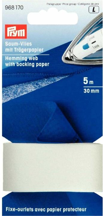 Prym Papier de support en molleton d'ourletonnage