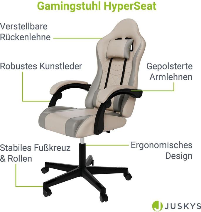 Immagine prodotto Juskys Bürostuhl HyperSeat