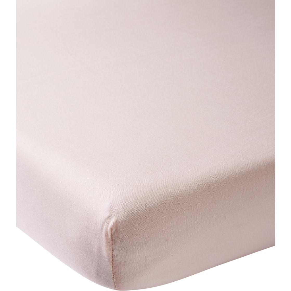 Thumbnail - Meyco, Fixleintuch Babybett, jersey Spannbettlaken 40x80/90 lichtroze (90 cm)