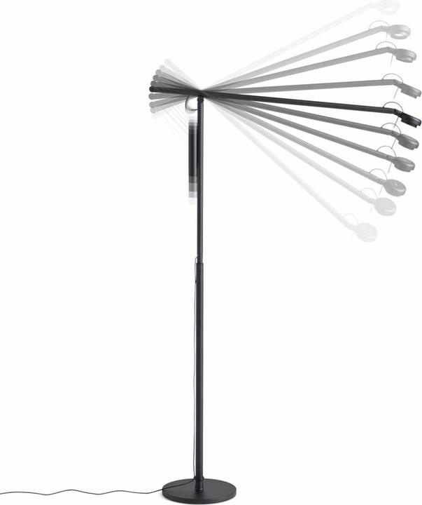 Produktbild HAY Fifty-Fifty Stehleuchte Soft black (360 lm)