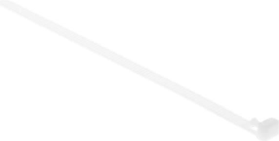 Immagine prodotto Delock Fascetta riutilizzabile L 200 x L 7,2 mm 100 pezzi bianco (Fascette in plastica, 200 mm, 100 pz.)