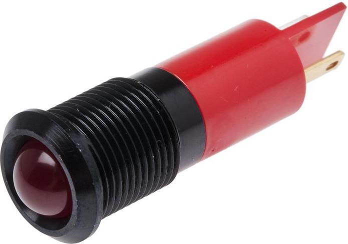 Produktbild RS PRO LED erhaben 14mm sw 12Vdc blinkend rot