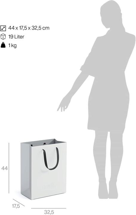 Produktbild Stardis Design Papierkorb mit Tragegriffen (19 l)