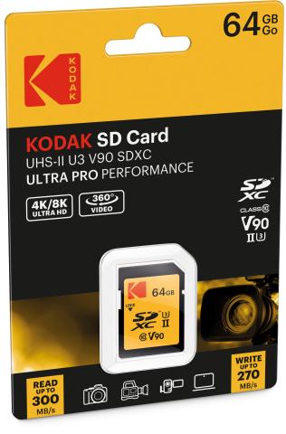 Actual product image Kodak SD 64GB UHS-II U3 V90 Ultra Pro (64 GB, SD, U3, UHS-II)