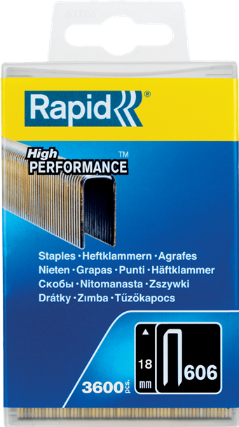 Etichetta energetica Rapid Tipo 606 Morsetti posteriori stretti 18 mm
