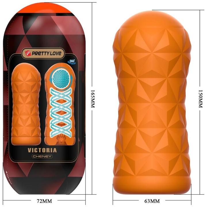 Actual product image Pretty Love Victoria Cheney Masturbator Orange
