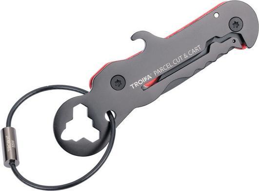 Actual product image Troika PARCEL CUT & CART Multi-outil avec 9 fonctions, noir/rouge (9 Functions)