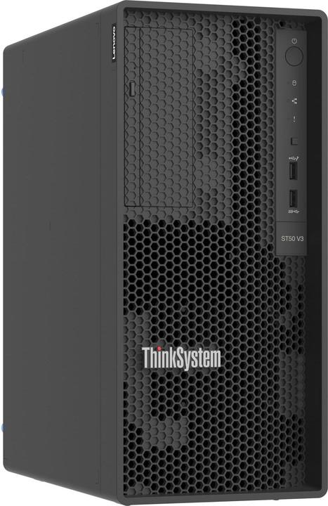 Actual product image Lenovo ST50 V3 Xeon E-2434 4C 3.4 GHz 8MB Cache/55W SW RA (Intel Xeon E-2434, 16 GB, Tower Server)