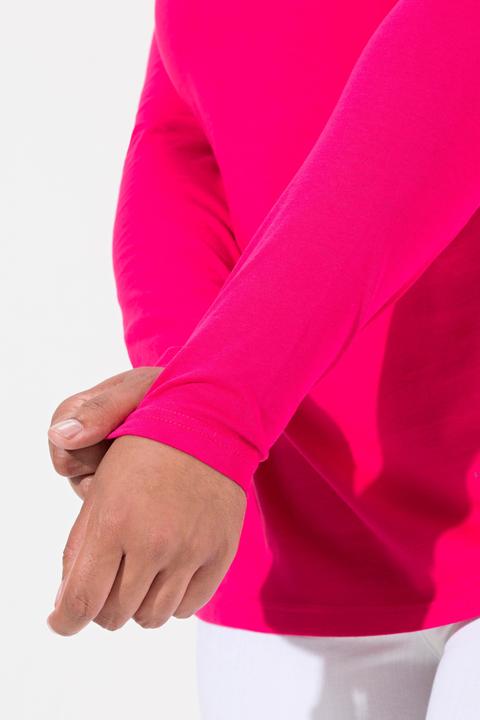 Produktbild Ulla Popken Shirt, Slim, V-Ausschnitt, Langarm (54)