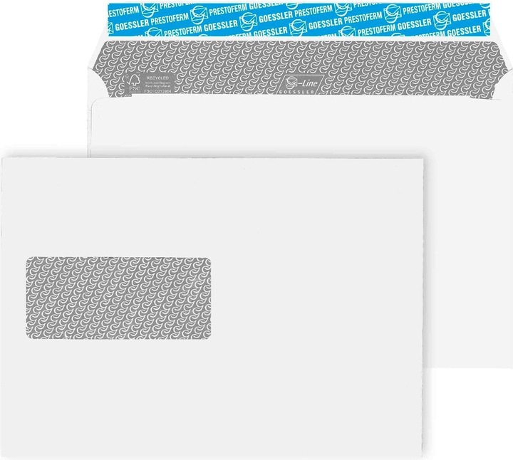 Actual product image Goessler Envelope with window G-Line Revivo C5, left, 500 pieces (C5, 500 x)