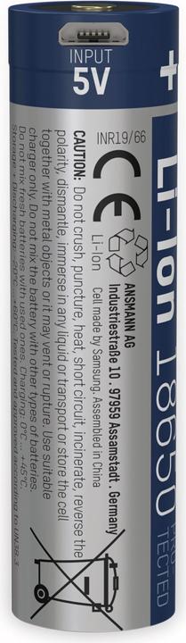 Actual product image Ansmann Li-Ion 18650 (1 pcs., 18650, 2500 mAh)