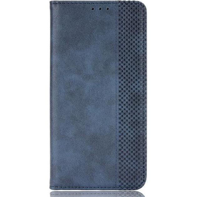 MU Classic Classic V Leder Bookcover Series (Xiaomi Black Shark 4, Xiaomi Black Shark 4 Pro), Smartphone Hülle, Blau