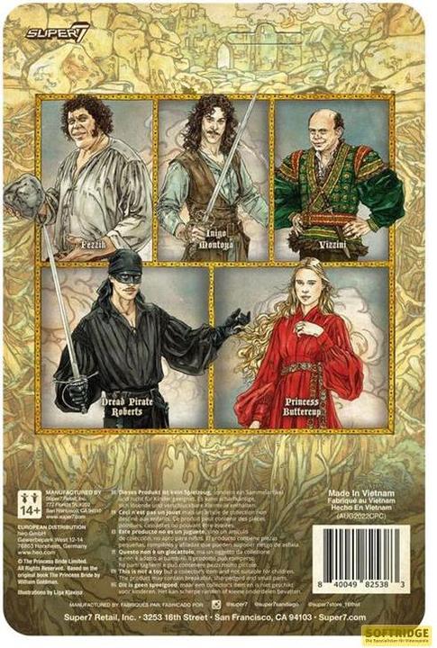 Actual product image Super7 Princess Bride ReAction figurine Vizzini 10 cm