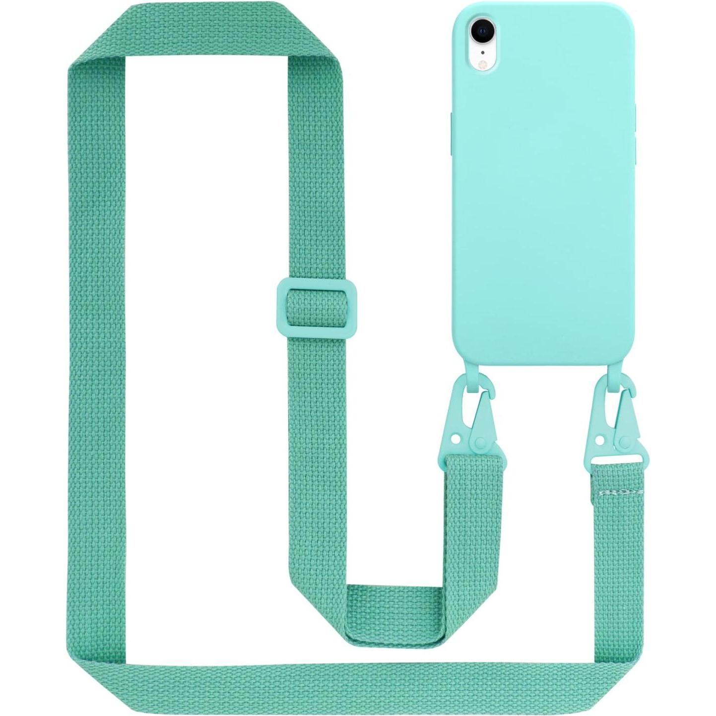 Cadorabo TPU Cover Handy Kette Liquid (Apple iPhone XR), Smartphone Hülle, Türkis