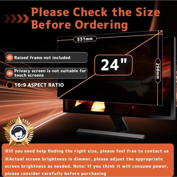 Produktbild Dicota D50060-AG3, Displayschutz (24", 16:9)