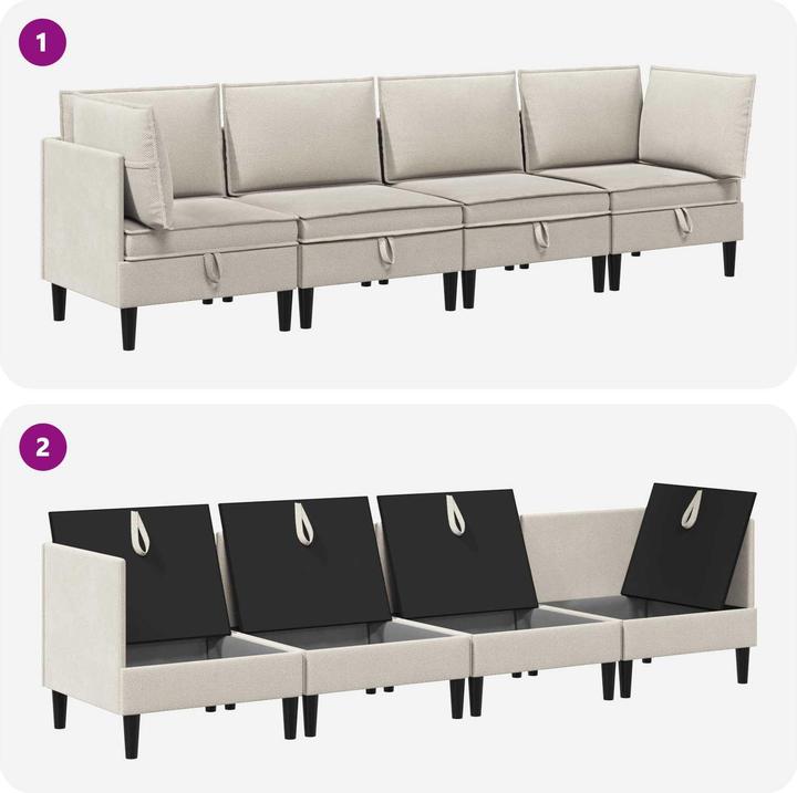Produktbild vidaXL Wohnzimmergarnitur (280 x 70 x 82 cm)