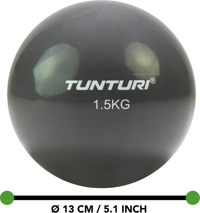 Produktbild Tunturi Yoga und Pilates Toning Ball Anthrazit (1.50 kg, 130 mm)