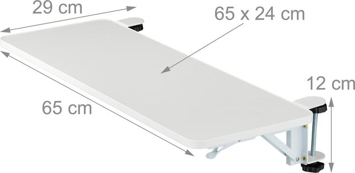 Actual product image Relaxdays Schreibtischverlängerung zum Anklemmen