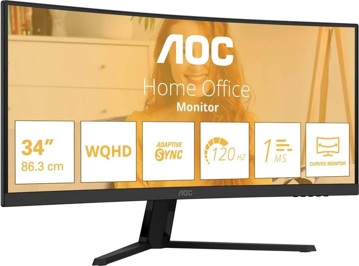 Actual product image AOC CU34B3E (3440 x 1440 pixels, 34")