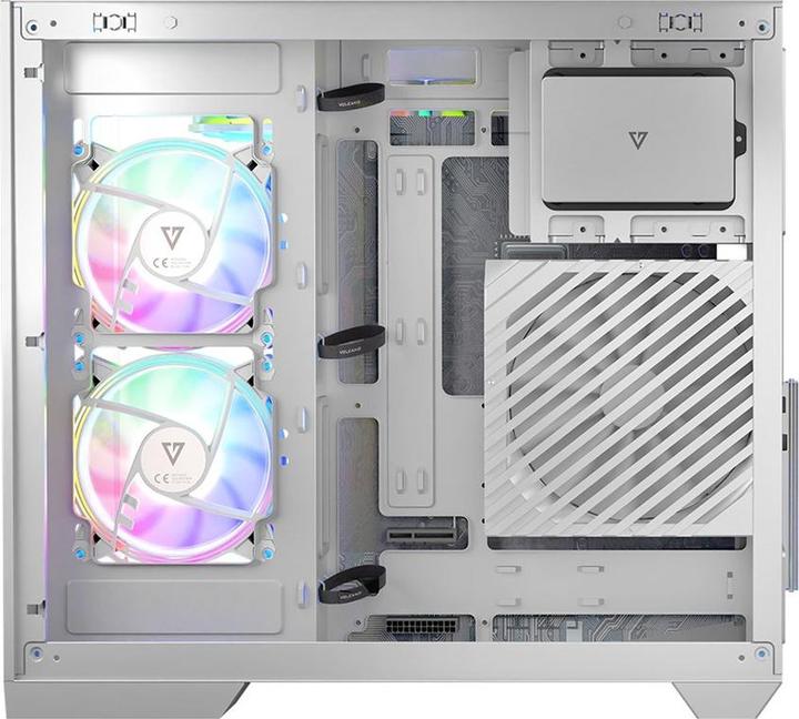 Produktbild Modecom Obudowa Volcano Panorama Apex ARGB 5F biała (AT-PANORAMA-5F-ARGB-20-000000-0002) (ATX, mATX, Mini-ITX)