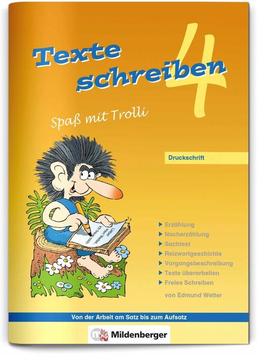 Image du produit Texte schreiben - Spass mit Trolli 4, Druckschrift (Allemand, Edmund Météo, 2021)