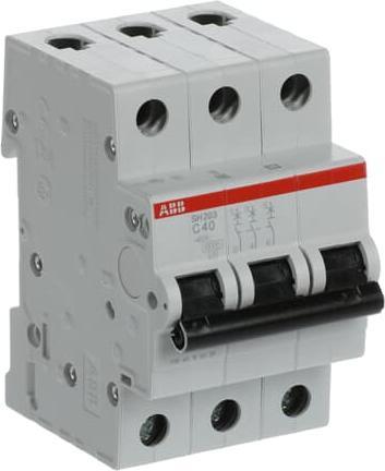 Actual product image ABB Compact Home SH200 MCB, 3P Poles, 40A Curve C