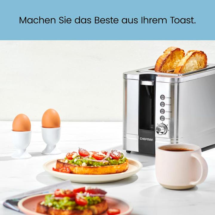 Actual product image Chefman Stainless steel toaster