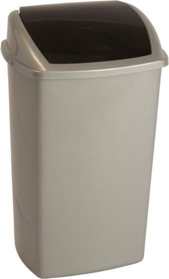 Produktbild Vepa Bins Abfallbehälter mit Schwingdeckel, aus Kunststoff, Inhalt 50 l, weiss (50 l)