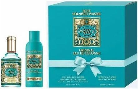 Actual product image Acqua Colonia 4711 Original Eau de Cologne Spray 90ml Deodorant Spray 150ml - Pack of 2 (Perfume set)