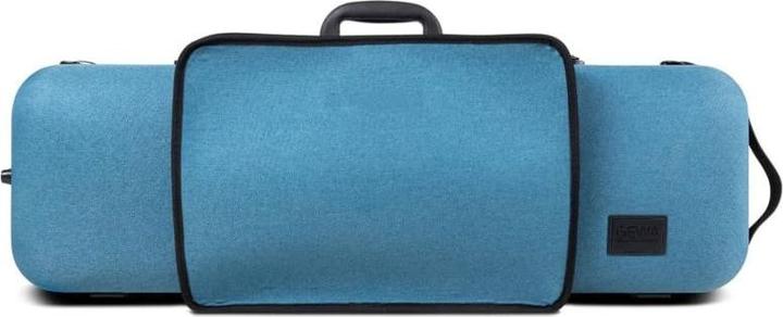 Gewa Violin case BIO A 44 with music pocket side handle adjustable neck support color blue (violon)