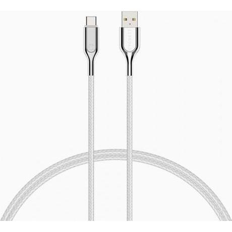 Cygnett Armoured 3.1 USB-C to USB-A (3Amp/60W) Cable 1M -White (1 m, USB 1.0), USB Kabel