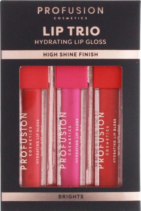 Actual product image Profusion Cosmetics Lip Gloss Trio Set