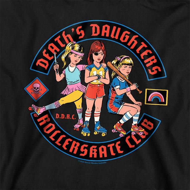 Produktbild Steven Rhodes Death's Daughters Roller Skate Club Kapuzenpullover (140, 146)