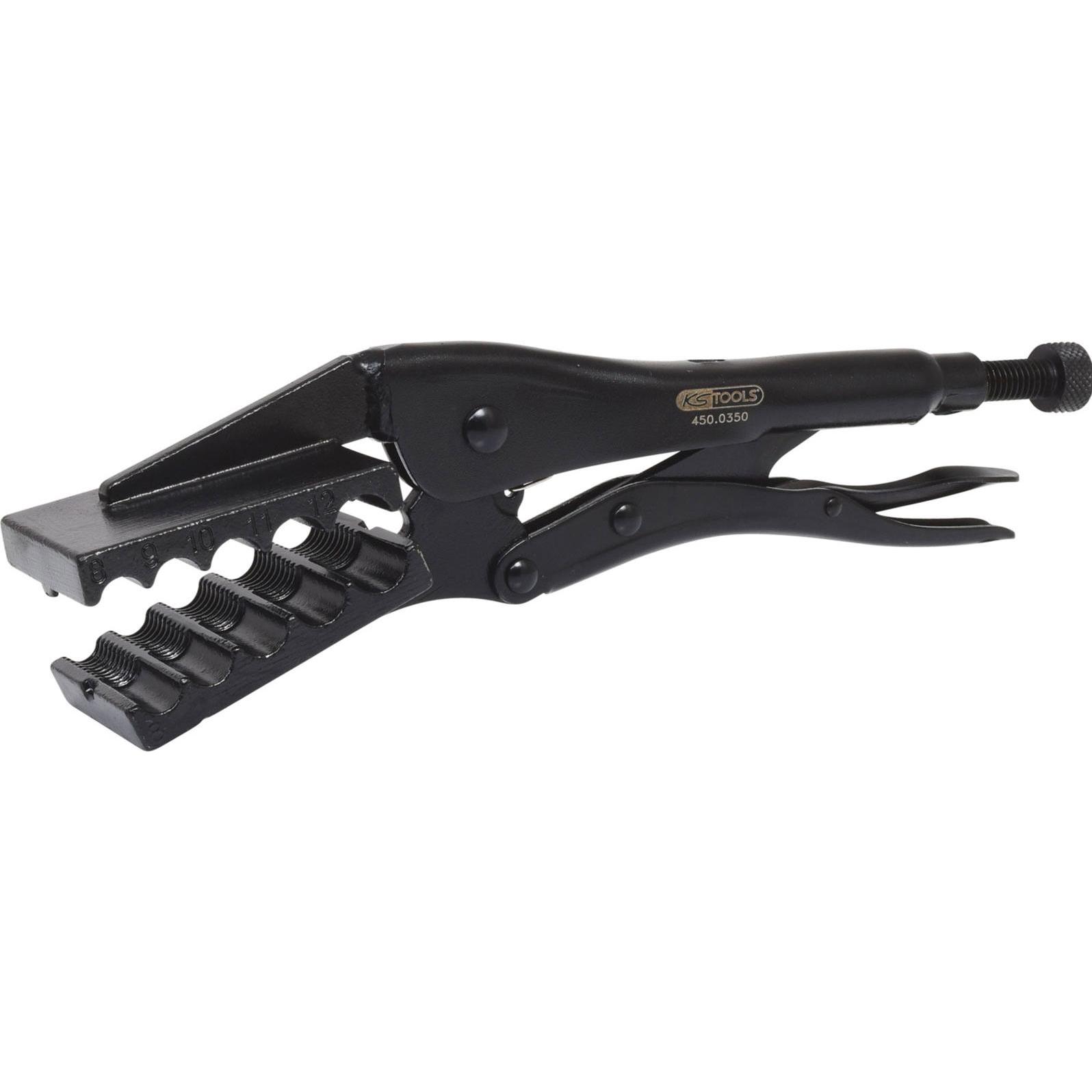 KS Tools, Zange, Spezial-Klemm-Gripzange, Metallgriff, Ø 8 - 12 mm (260 mm)