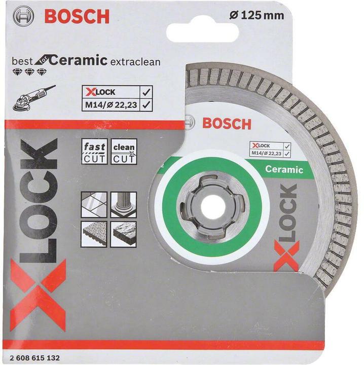 Produktbild Bosch Professional Zubehör PRO Ceramic X-Lock Diamanttrennscheibe, 125 x 22,23 mm, 22,23 mm