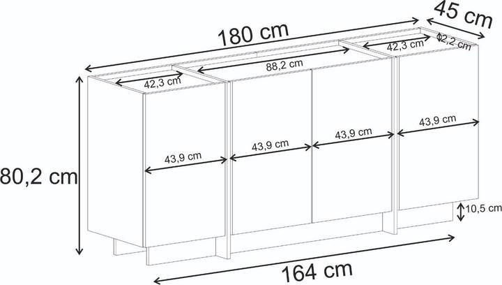 Actual product image Skye Decor Dorma Console (180 x 45 x 80 cm)