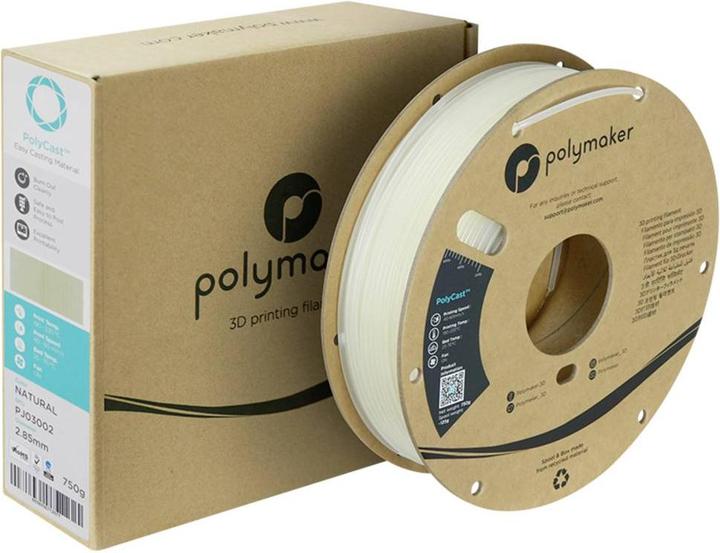 Actual product image Polymaker PolyCast PVB Natural 2.85 mm 750 g (PVB, 2.85 mm, 750 g)